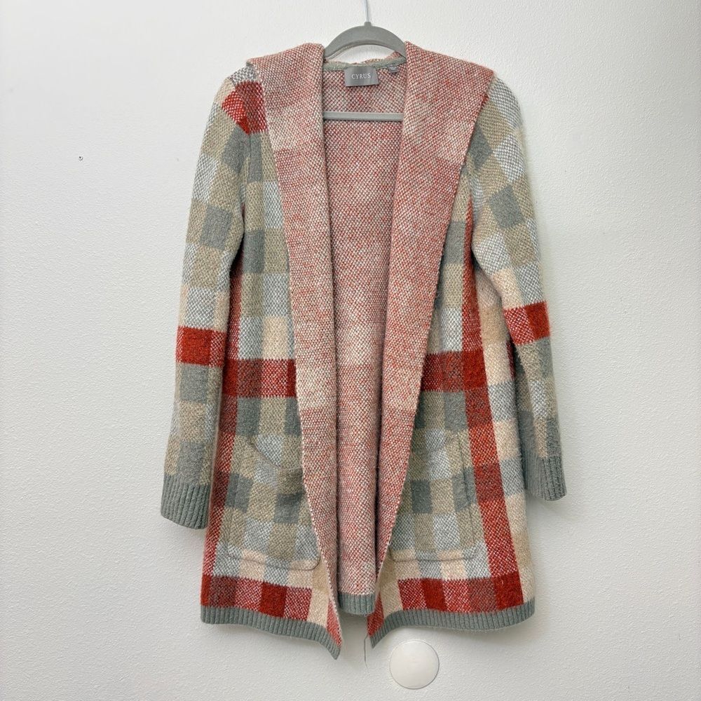 Cyrus Hooded Open Front Cardigan Sweater